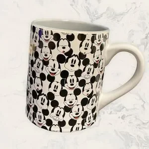 Disney Mickey Coffee Mug - 14 Oz - Black And white