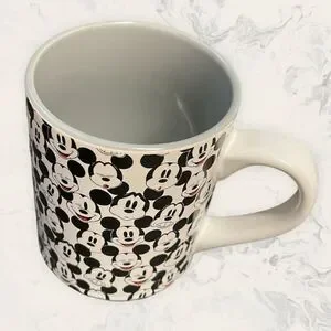 Disney Mickey Coffee Mug - 14 Oz - Black and white
