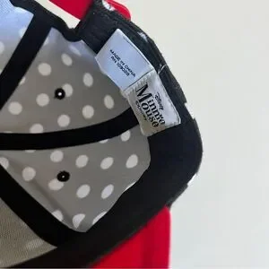 Disney Minnie Mouse Bow Snapback Polka Dot Hat