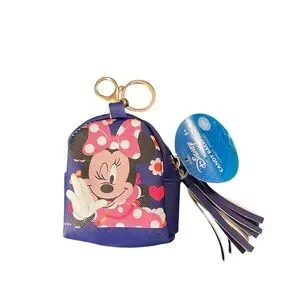 Disney Minnie Mouse Kids Mini Backpack Keychain - Blue And Pink