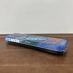 Disney Pixar Cars Lightning McQueen Blue Tin Pencil Case NEW