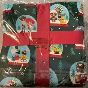 Disney Pixar X Littlesleepies Snow Globes Cloud Blanket – Large 50” X 50” NWT