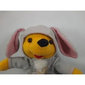Disney - Pooh In Rabbit Costume ( Thumper) 12"tall Plush / Pre-owned No Tags