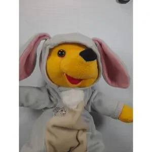Disney - Pooh In Rabbit Costume ( Thumper) 12"tall Plush / Pre-owned No Tags
