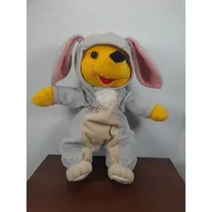 Disney - Pooh In Rabbit Costume ( Thumper) 12"tall Plush /‎ Pre-owned No Tags