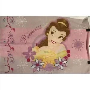 Disney Princess Standard Pillow Case Pink Vintage