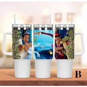 Disney Princess Tiana The Princess and the Frog 40oz Tumbler double wall stainle