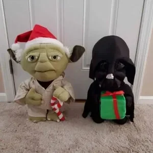 Disney Star Wars Darth Fader & Yoda Christmas Porch Greeters Decorations
