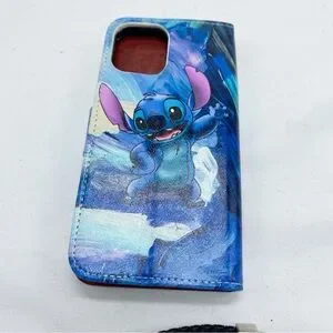 Disney Stitch Wallet IPhone 12/12 Pro Wallet Case NEW