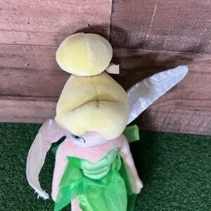 Disney Tinkerbell Plush Doll Green Dress Peter Pan Fairy Wings Toy 22" Inch