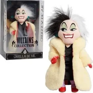 Disney Villains Collection Cruella De Vil 13-Inch Collectible Plush Doll New Toy