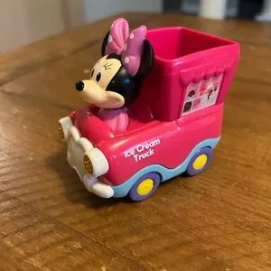 Disney Vtech GoGo Smart Wheels Minnie Mouse Talking Ice Cream Truck as is. Works