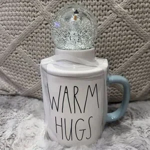 Disney x RAE Dunn Frozen Olaf Snow Globe Warm Hugs Ceramic Mug