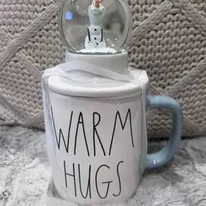 Disney x RAE Dunn Frozen Olaf Snow Globe Warm Hugs Ceramic Mug