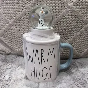 Disney x RAE Dunn Frozen Olaf Snow Globe Warm Hugs Ceramic Mug