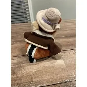 Disneyland Chip & Dale Rescue Rangers 1990's 10" 25cm Soft Toy Plush Hat Disney