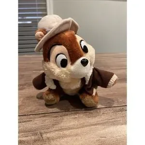 Disneyland chip & Dale rescue rangers 1990's 10" 25cm soft toy plush hat Disney