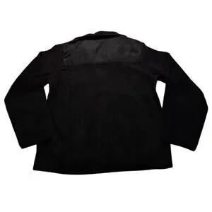 DKNY Sport Black Fleece Zip Jacket Boys M 10–12 Full Zip Pockets Warm Layer