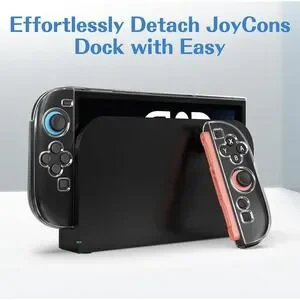 Dockable Case For Nintendo Switch 2 (2025) Slim Carrying Protective Soft TPU