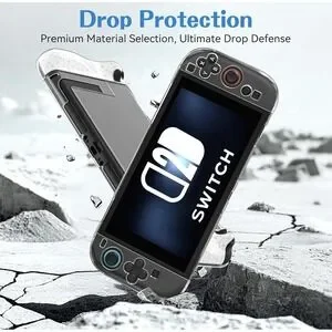 Dockable Case For Nintendo Switch 2 (2025) Slim Carrying Protective Soft TPU