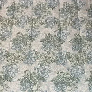 Dod Mat Pet Bed Crate Mat Blue Green Paisley Large 36 x 22