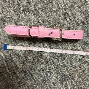 Dog Collar - Pink LOVE Rhinestone Dog Collar