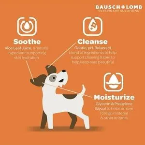 Dog Ear Wash Gentle Cleansing Project Watson Bausch+Lomb 4‎ Oz Ear Health -READ