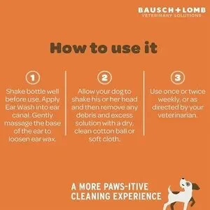 Dog Ear Wash Gentle Cleansing Project Watson Bausch+Lomb 4‎ Oz Ear Health -READ