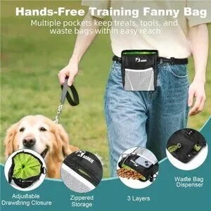 Dog Training Kit - Treat Pouch Pet Training Fanny Pack 2 Puppy