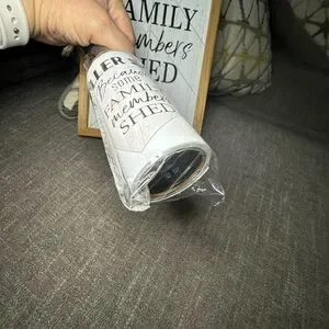 Dog Wooden Frame Picture And Hang Lint Roller