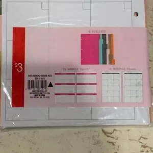 Dollar spot binder inserts plus folders