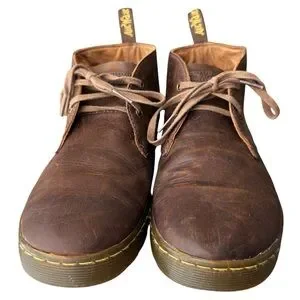 Dr. Martens Cabrillo Leather Desert Chukka Boots In Crazy Horse Brown Men’s 9