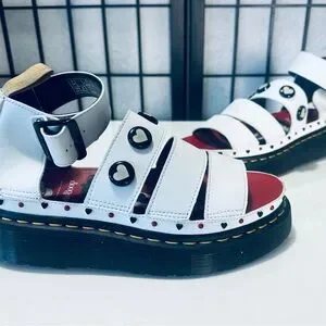 DR MARTENS CLARISSA II BETTY BOOP VEGAN PLATFORM SANDALS