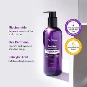 Dr. Oracle SeboClear Scalp Shampoo Rebalancing Hair & Scalp 16.9oz K-Beauty READ