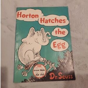 Dr. Seuss Horton Hatches The Egg Vintage 1968 Softcover