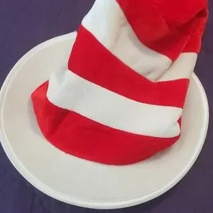 Dr. Seuss Red And White Striped Party Hat
