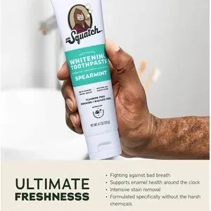 Dr. Squatch Natural Teeth Whitening Toothpaste Kit Citrus Mint & Spearmint -READ
