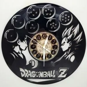 DRAGON BALL vinyl record clock