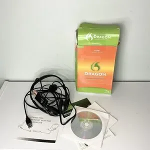 Dragon Naturally Speaking Home Version 11 With Head Set *READ DESCRIPTION *
