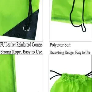 Drawstring Backpack Bags Sack Pack Cinch Tote Sport Storage Polyester Bag