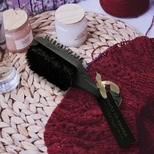Dual Action Double Sided Clothing and Cashmere Brush 100% Premium Boar Bristles