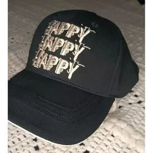 Duck Dynasty Hat A&E TV Series Authentic Original Happy Happy Happy Black Cap