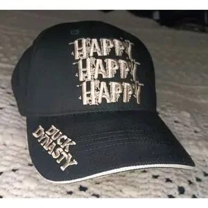 Duck Dynasty Hat A&E TV Series‎ Authentic Original Happy Happy Happy Black Cap