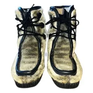 Dunhams Eskipades Unisex Vintage Style Winter Faux Fur Boots Canada