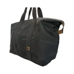 Dunhill Men’s Black Nylon Duffel Bag Lightweight Travel Gym Weekender Tote
