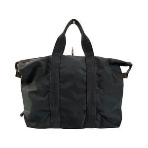 Dunhill Men’s Black Nylon Duffel Bag Lightweight Travel Gym Weekender Tote