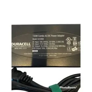 Duracell EA10900 130W Combo AC/DC Power Adapter