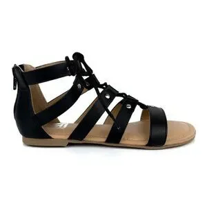 DV By Dolce Vita Girl's Curse Flat Gladiator Sandals Black Size 2