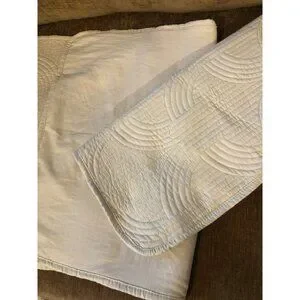 Dwell Studio King Quilted Pillow Sham Creamy White Set Of 2