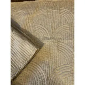 Dwell Studio King Quilted Pillow Sham Creamy White Set of 2